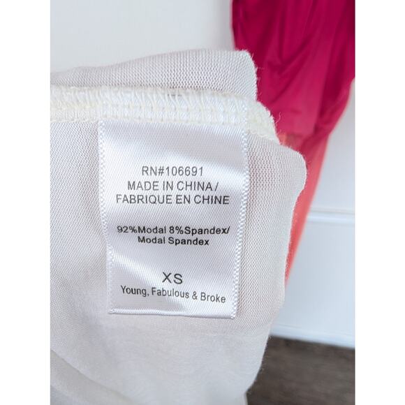 Young Fabulous and Broke Dress Hamptons Maxi Ombre Sexy Summer Boho Pink Size XS - Picture 13 of 13